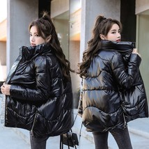 W glossy winter parkas women no wash down cotton jacket warm casual windproof outerwear thumb200