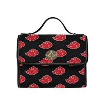 Red Cloud Anime All Over Print Waterproof Canvas Bag Laptop Briefcase - $35.00