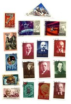 Lot Of 17 Russia Ussr Postage Stamps Early 1970s Historical Political Soviet A5 - $7.00