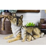 Ebros Alpha Gray Wolf Family Figurine 9.75&quot;L Timber Wolf Mother Resting ... - $38.26 CAD