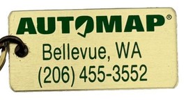 Automap Auto Map Vintage Keychain Bellevue,WA Washington State - $19.79