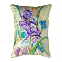 Betsy Drake Two Irises Extra Large Zippered Pillow 20x24 - £62.29 GBP
