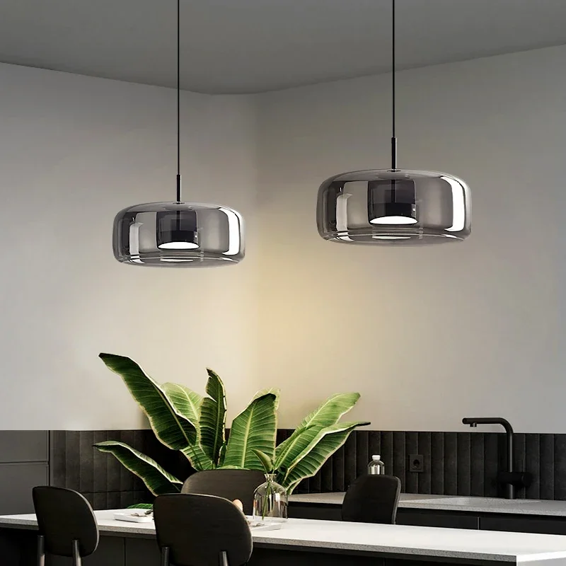 Modern Glass Pendant Lamp Led Chandeliers For Dining Room Pendant Lights... - $220.26+