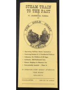 VTG Gold Coast Railroad Brochure Flyer Steam Trains Ft Lauderdale FL Flo... - $12.19