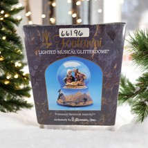 Fontanini 66196 Nativity Snow Globe 5x5&quot; Large Musical Roman Glitterdome Vintage - £35.27 GBP