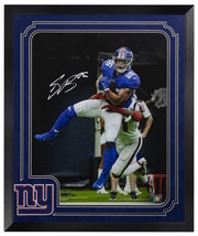 SAQUON BARKLEY Autographed Giants &quot;Breakaway&quot; 16x20 Photograph PANINI LE... - $495.00