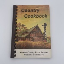 Vtg Country Cookbook Monroe County Paris MO Farm Bureau Spiral Bound 1991 - £4.66 GBP