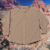 Ariat Pro Series Long Sleeve Shirt Orange Brown Plaid Rodeo Ranch Wear Cowboy - £17.97 GBP