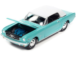 1965 Ford Mustang Light Blue w White Top James Bond 007 Thunderball 1965 Movie P - £16.12 GBP