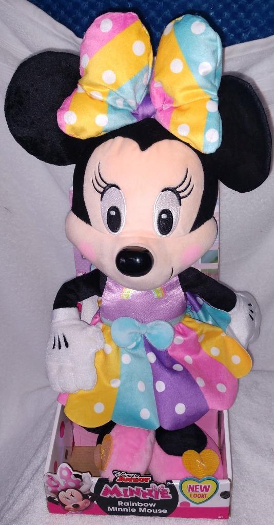 Primary image for Disney Junior Minnie Rainbow Minnie Mouse 16" Plush New