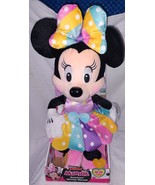 Disney Junior Minnie Rainbow Minnie Mouse 16&quot; Plush New - £21.23 GBP