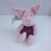 Vtg Disney Store Exclusive Winnie the Pooh Piglet 7&quot; Bean Bag Plush - $9.89