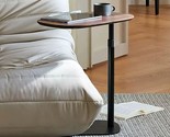 Modern Minimalist C-Shaped Side Table, Wooden Sofa Side Table With Adjus... - $454.99