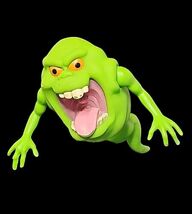 The Real Ghostbusters 1984 Vintage Slimer Ghost Colombia Firehouse Flag ... - $49.84