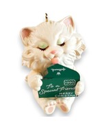 1990 Hallmark Special Friend Kitten Ornament, Red Bow Torn Envelope, Pre... - $119.06 MXN