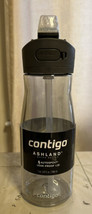 BRAND NEW Contigo Ashland Water Bottle, 32 oz, Clear, “SMOKE” , Leak-Proof Lid - £13.70 GBP