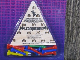 New Dave &amp; Buster&#39;s Tricky Triangle Wooden Peg Game Brain Teaser Party F... - £10.11 GBP