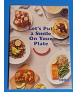 IHOP Restaurant Official MENU NEW 6 page Let&#39;s Put a smile on your plate... - £22.55 GBP