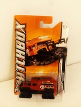 Matchbox 2012 #76 Red Frost Fighter Tracked All Terrain Vehicle MBX Arct... - £9.43 GBP