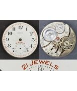 Capitol 21J Railroad RR pocket watch movement face hands 21 Jewels Buren - $909.70 MXN