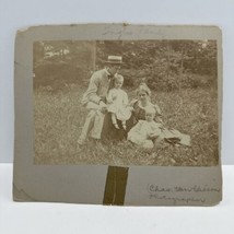 Early 1900&#39;s Young Family Photo Man has Straw Boater hat Ingles Family - £8.89 GBP
