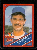 Vintage 1990 Wonder Bread Stars Baseball Card #6 Of 20 Don Mattingly Yankees - £6.69 GBP