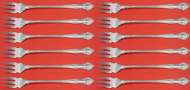English Gadroon by Gorham Sterling Silver Cocktail Fork Set 12 pieces 5 1/2" - £374.14 GBP