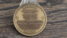 USN USS Halsey DDG 97 Christened 2004 Christening Challenge Coin #116X - £21.56 GBP