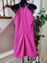 Crown &amp; Ivy Wknd In Lisbon Pink Halter Neck Sleeveless Knee Length Dress Size 6 - £39.38 GBP