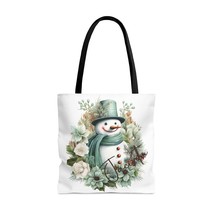 Snowman wreath Personalised Tote Bag, Christmas Tote Bag, Personalised/Non-Perso - £21.04 GBP+