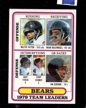 1980 Topps #226 Walter PAYTON/BASCHNAGEL/FENCIK/JSCHMIDT/OSBORNE Nmmt *AZ3783 - £4.21 GBP