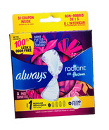 ALWAYS RADIANT FLEX FOAM PADS / PACK OF 3-Leak/Odor Free - $13.38 CAD