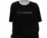 Under Armour UA Freedom Men&#39;s XXL T Shirt Loose Big Back Logo Double Sided - $22.20