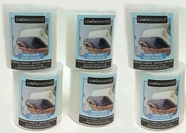 Lot (6) Luminessence Fresh Linen Scented Pillar Candles, 2.5 In. X 2.8 In. 7 oz - £18.68 GBP
