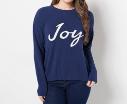 Laurie Felt Cloud Holiday Sweater- JOY, XL #A459938 - £23.73 GBP