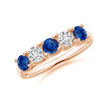 Authenticity Guarantee

ANGARA 1.18 Ct Half Eternity 5-Stone Sapphire &amp; Diamo... - £1,539.86 GBP