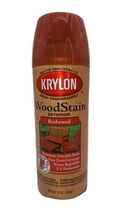 Krylon Wood Stain Redwood 3604 Exterior Semi-Transparent 12 Oz New - $20.89