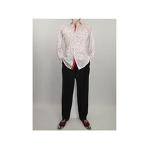 Men Shirt J.Valintin Turkey Usa All Egyptian Cotton Axxess Style 3325-01 Red image 6