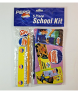 Vintage Pepsi Cola 5 Piece School Kit Sealed Pin-Up Advertising Pencil R... - £14.01 GBP
