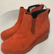 SOREL Evie Waterproof Suede Wedge Ankle Women Bootie NEW Size  7 7.5 8 - $109.99