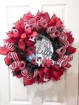 Lady Bug Front Door Wreath, Summer Wreath, Summer Decor, Home Decor, Gift - $63.23