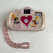 Disney Princess 35mm Flash Camera Beaded Wrist Strap Snow White Belle Vintage - £25.28 GBP