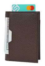Decrum DISC Real Leather RFID Card Holder Men Brown Slim Minimalist - $73.44 Decrum DISC Real Leather RFID Card Holder Men Brown Slim Minimalist - $73.44 MXN