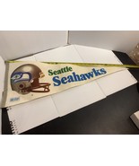 Vintage NFL  Seattle Seahawks Full Size Felt Pennant NFL Football 2 Bar ... - £15.70 GBP