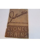 Lionel Trains Instructions for Assembling &amp; Operating Lionel Trains 1940... - $6.44 CAD