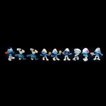 Lot of 9 Smurfs Macdonald&#39;s 2013 Kids Meal Toys Collectible Figurines Characters - £15.57 GBP