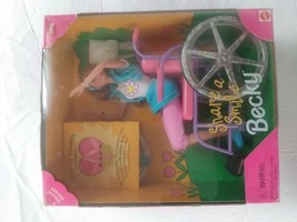 Barbie Share a Smile Becky 1996 NIB Mattel Doll &amp; Wheelchair Special Edition - £27.86 GBP