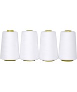 Mandala Crafts 4 Pack of Serger Threads Cones Spools 40S/2 24000 Yards  - $42.22 CAD