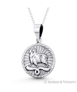 Aries the Ram Zodiac Sign Luck Animal Pendant &amp; Necklace in .925 Sterlin... - £20.71 GBP+