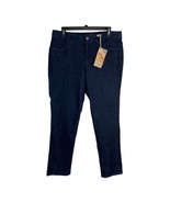 Dockers Womens Jeans Adult Size 12 Petite Dark Wash Slim Leg Khaki Denim... - £30.53 GBP